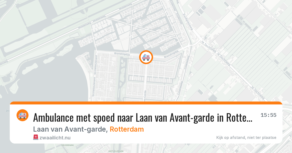 Ambulance met spoed naar Laan van Avant-garde in Rotterdam — 1 jun 2026