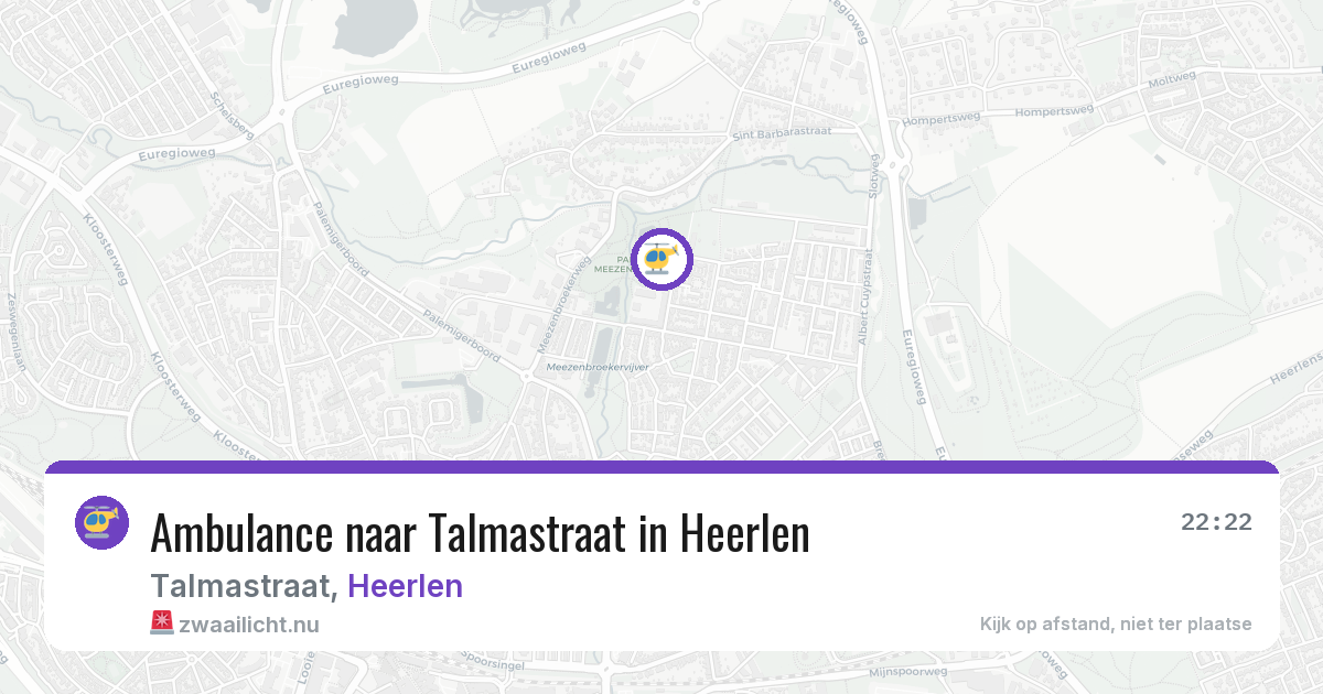 Ambulance naar Talmastraat in Heerlen — 10 apr 2026