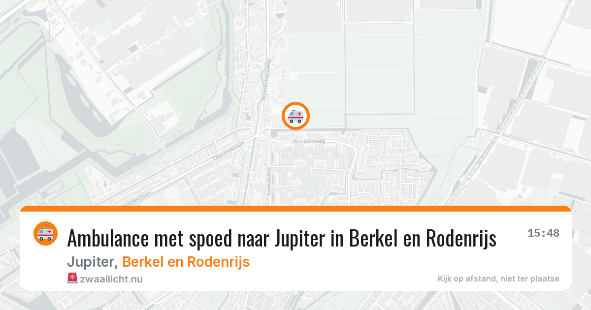 Ambulance met spoed naar Jupiter in Berkel en Rodenrijs — 6 jun 2026