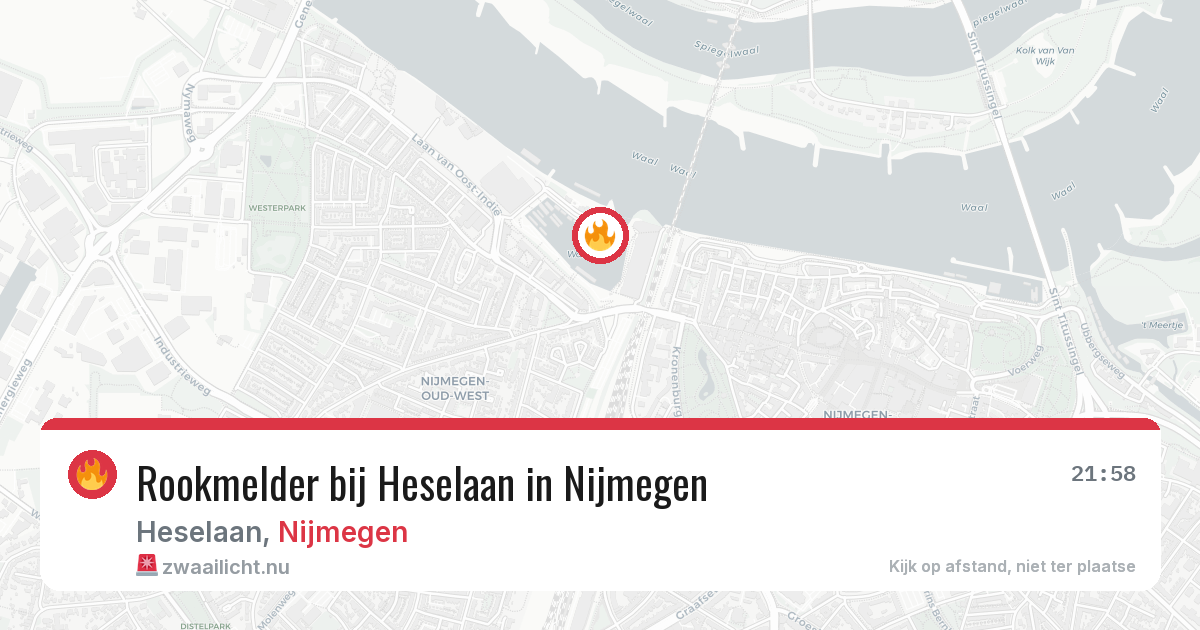 Rookmelder bij Heselaan in Nijmegen — 20 mei 2026