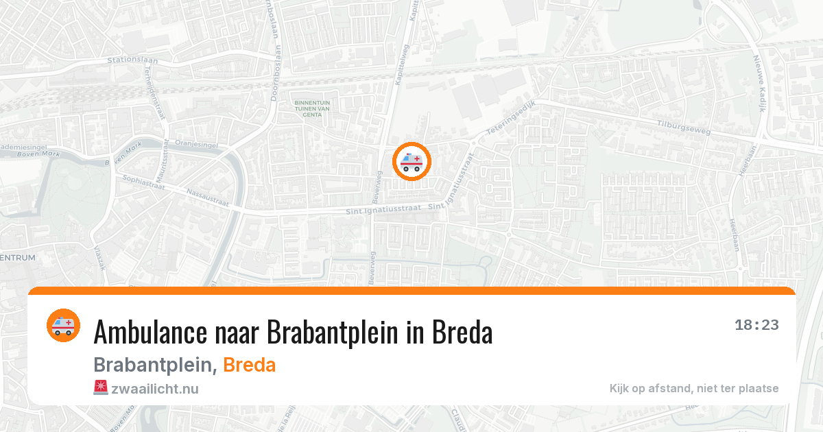 Ambulance naar Brabantplein in Breda — 11 mei 2026