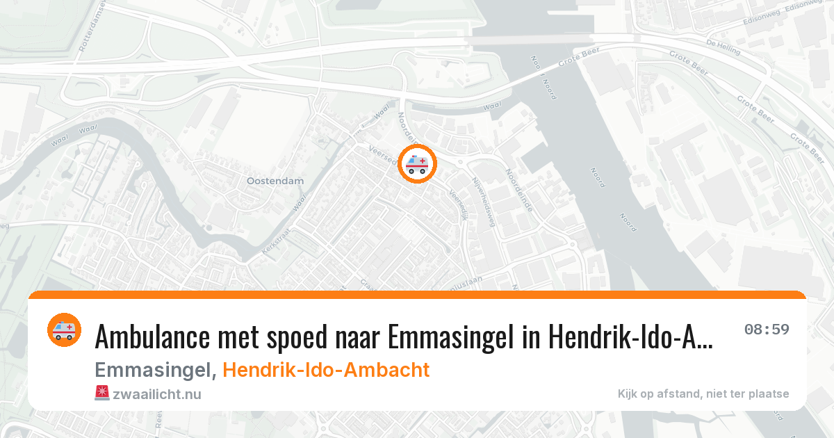 Ambulance met spoed naar Emmasingel in Hendrik-Ido-Ambacht — 11 mei 2026