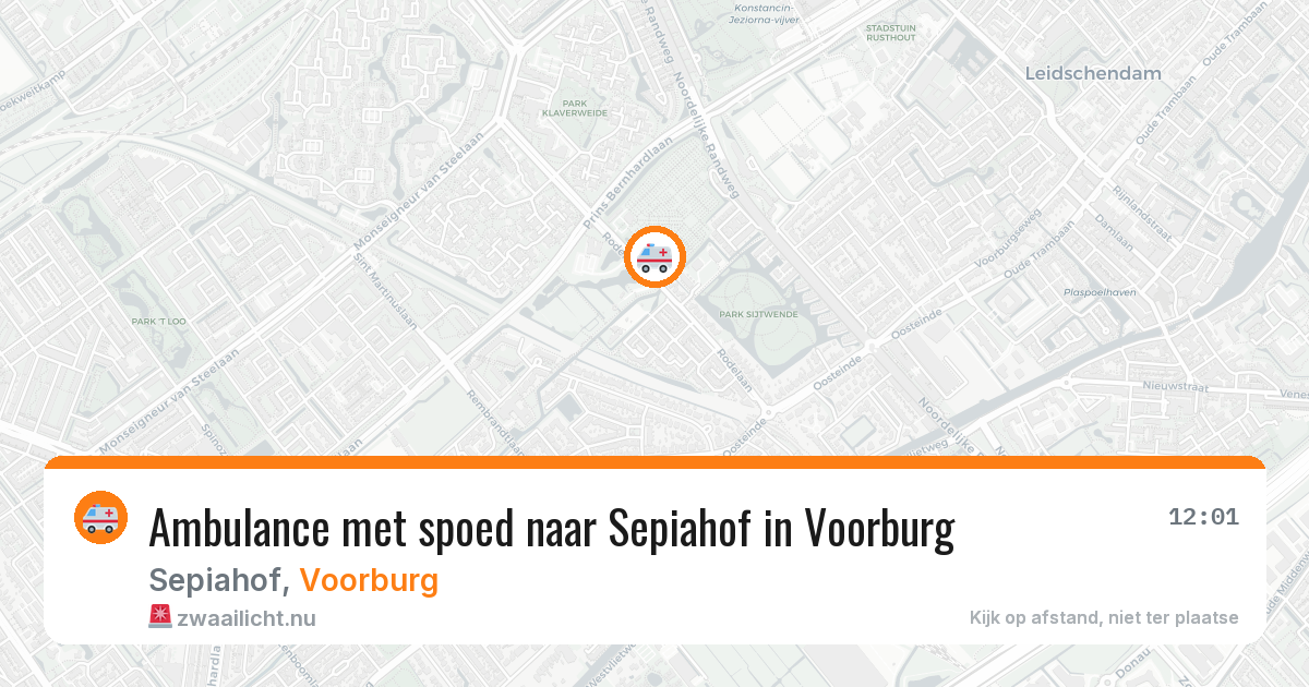 Ambulance met spoed naar Sepiahof in Voorburg — 4 jun 2026