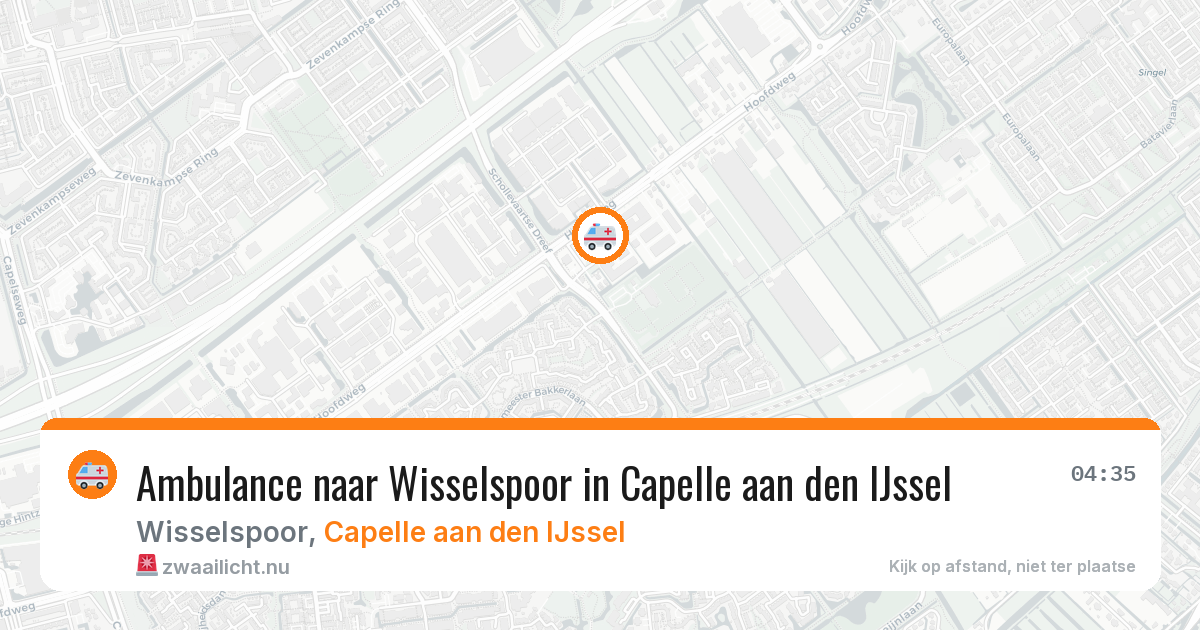Ambulance naar Wisselspoor in Capelle aan den IJssel — 27 mei 2026