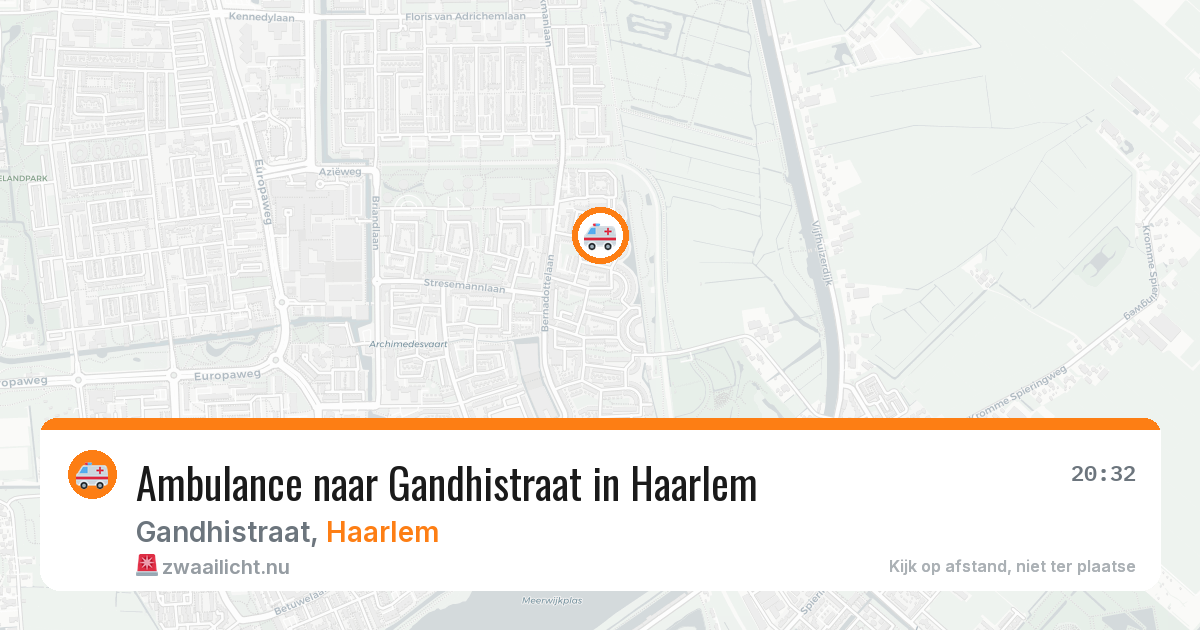 Ambulance naar Gandhistraat in Haarlem — 9 jul 2026