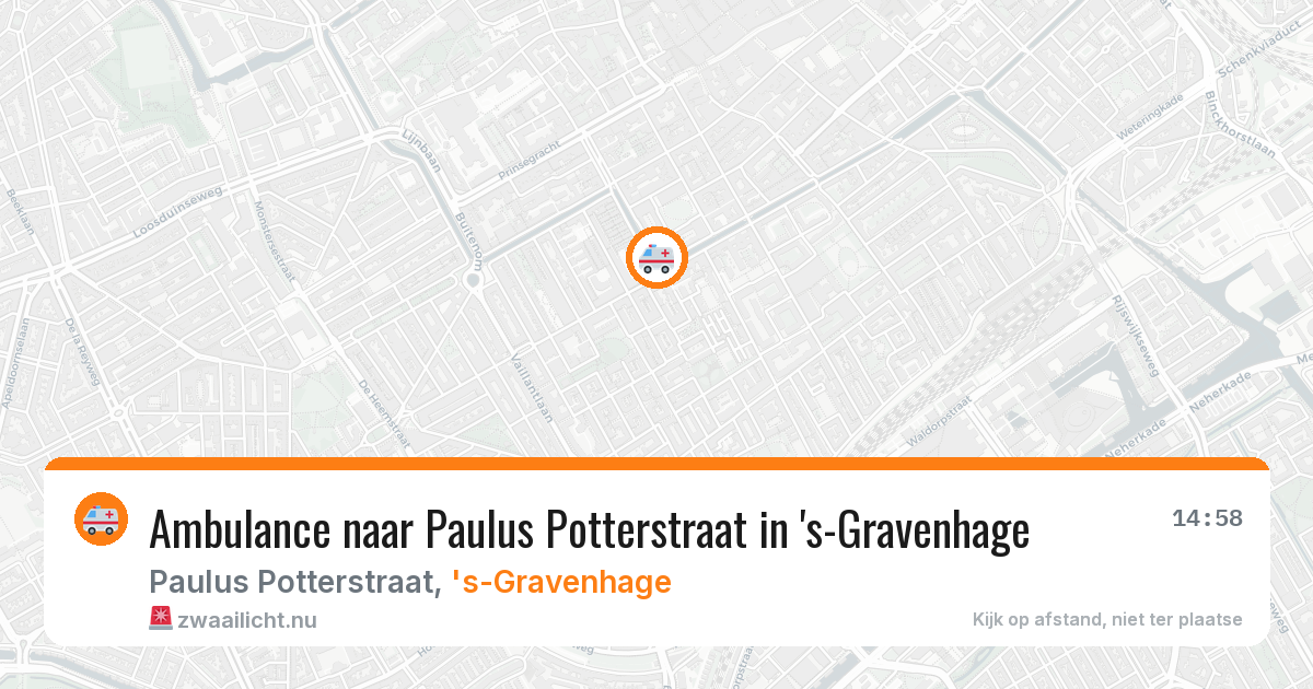 Ambulance naar Paulus Potterstraat in 's-Gravenhage — 6 mei 2026