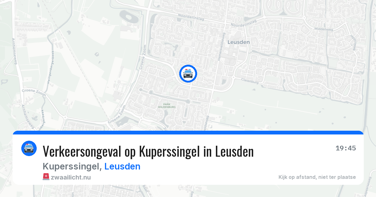 Verkeersongeval op Kuperssingel in Leusden — 17 jul 2026