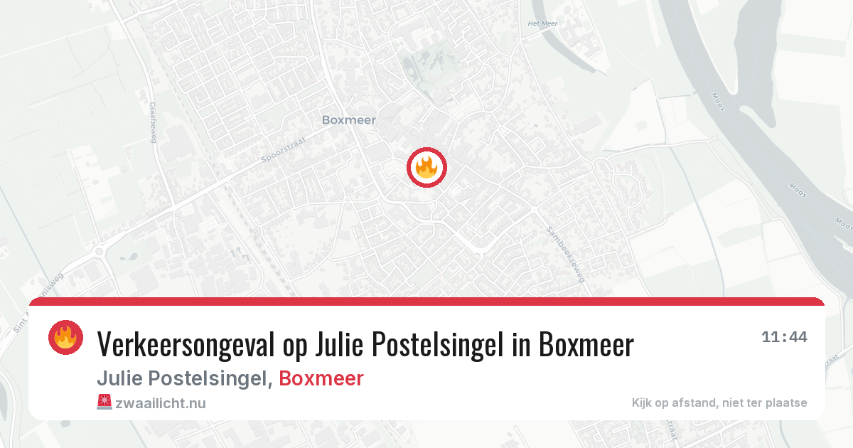Verkeersongeval op Julie Postelsingel in Boxmeer — 28 jun 2026