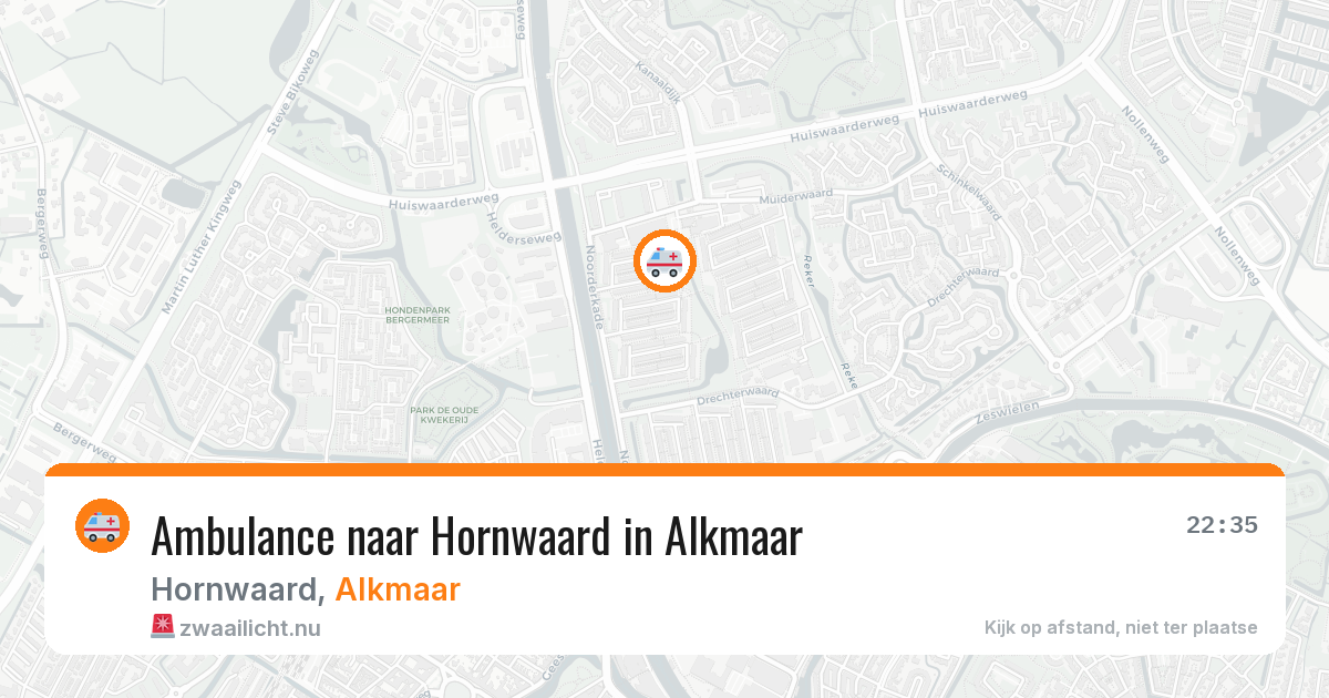 Ambulance naar Hornwaard in Alkmaar — 19 jul 2026
