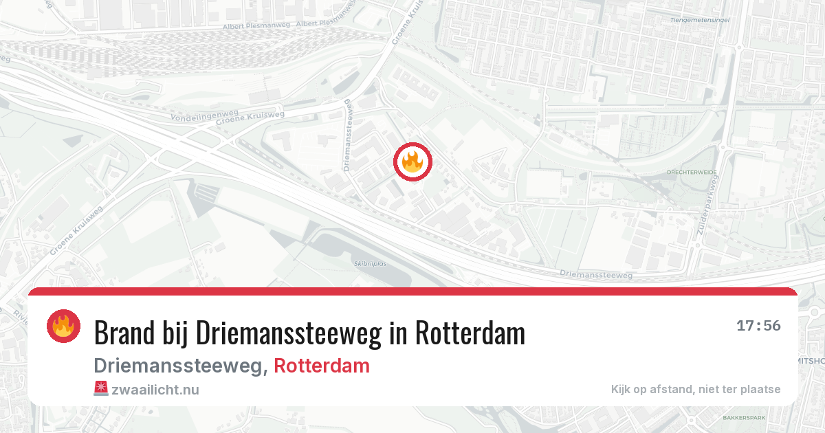 Brand bij Driemanssteeweg in Rotterdam — 3 jun 2026
