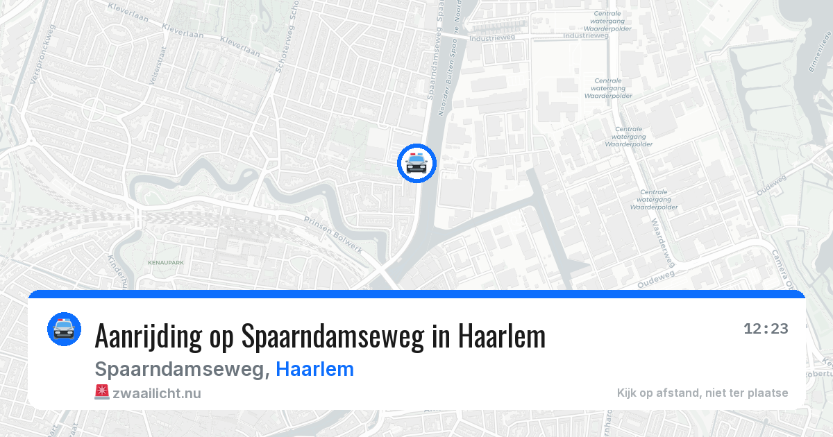Aanrijding op Spaarndamseweg in Haarlem — 14 jul 2026