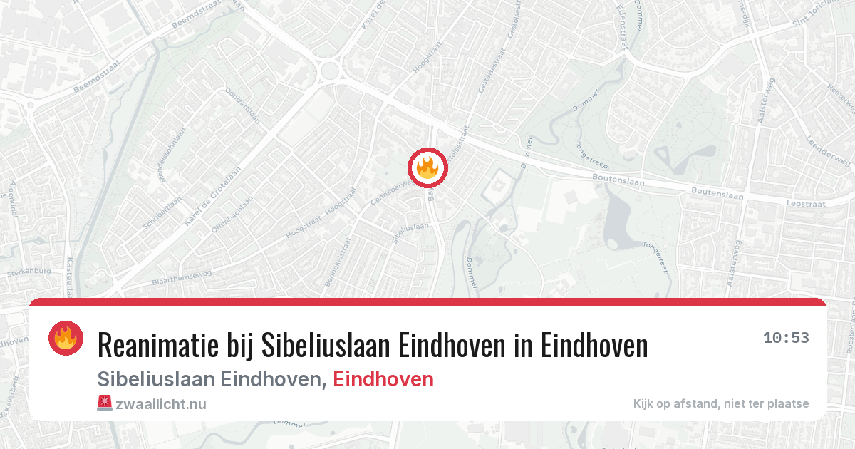 Reanimatie bij Sibeliuslaan Eindhoven in Eindhoven — 19 mei 2026