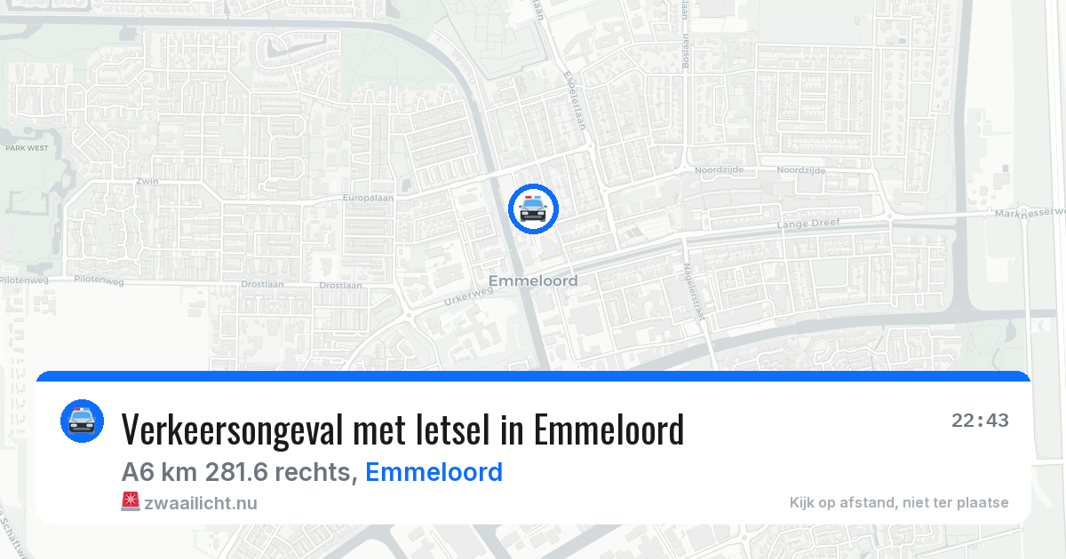 Verkeersongeval met letsel in Emmeloord — 17 apr 2026
