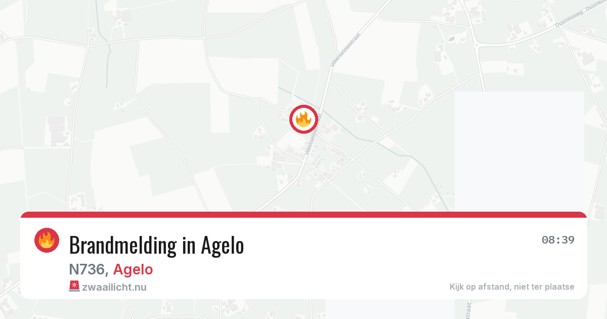 Brandmelding in Agelo — 20 jul 2026