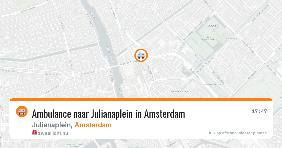 Ambulance naar Julianaplein in Amsterdam — 19 mrt 2026