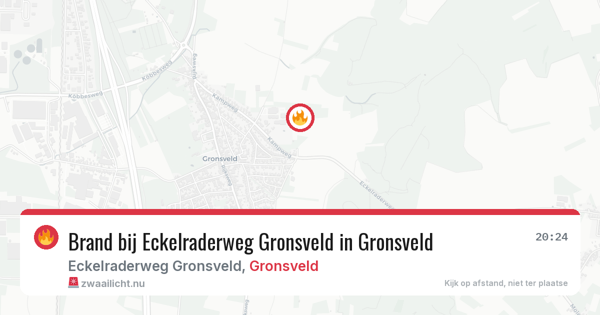 Brand bij Eckelraderweg Gronsveld in Gronsveld — 11 jul 2026