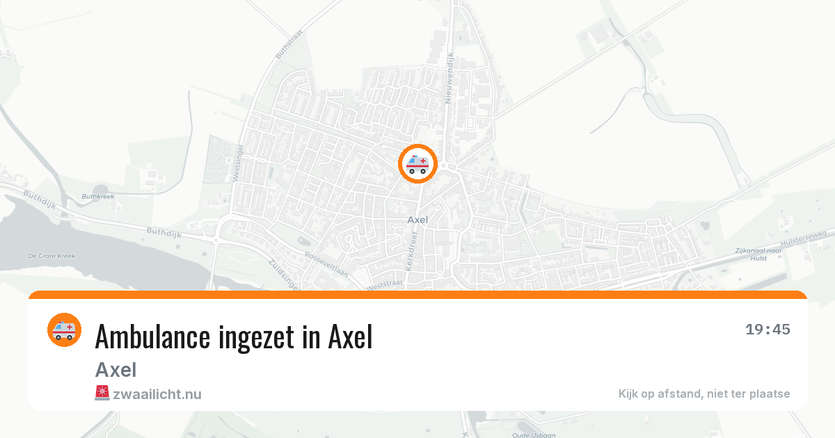 Ambulance ingezet in Axel — 21 jul 2026