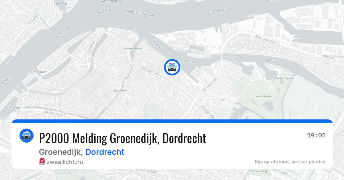 P2000 Melding Groenedijk, Dordrecht — 26 jul 2026