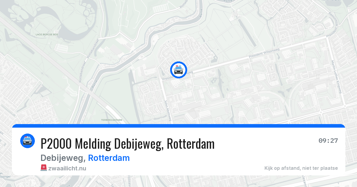 P2000 Melding Debijeweg, Rotterdam — 26 jul 2026