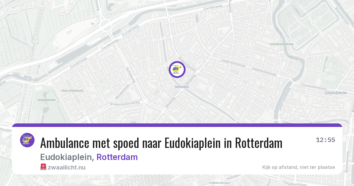 Ambulance met spoed naar Eudokiaplein in Rotterdam — 26 jul 2026