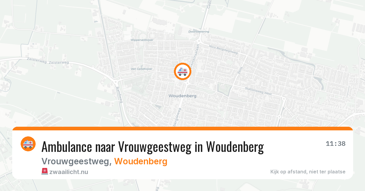 Ambulance naar Vrouwgeestweg in Woudenberg — 22 jul 2026