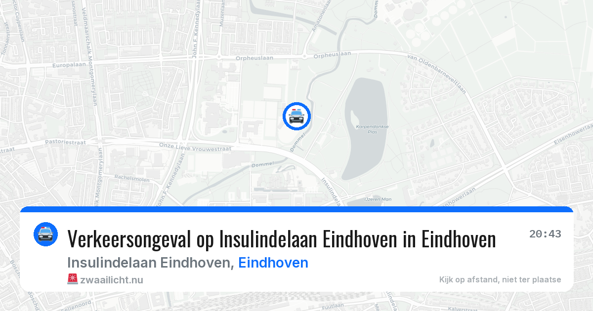Verkeersongeval op Insulindelaan Eindhoven in Eindhoven — 17 jan 2026