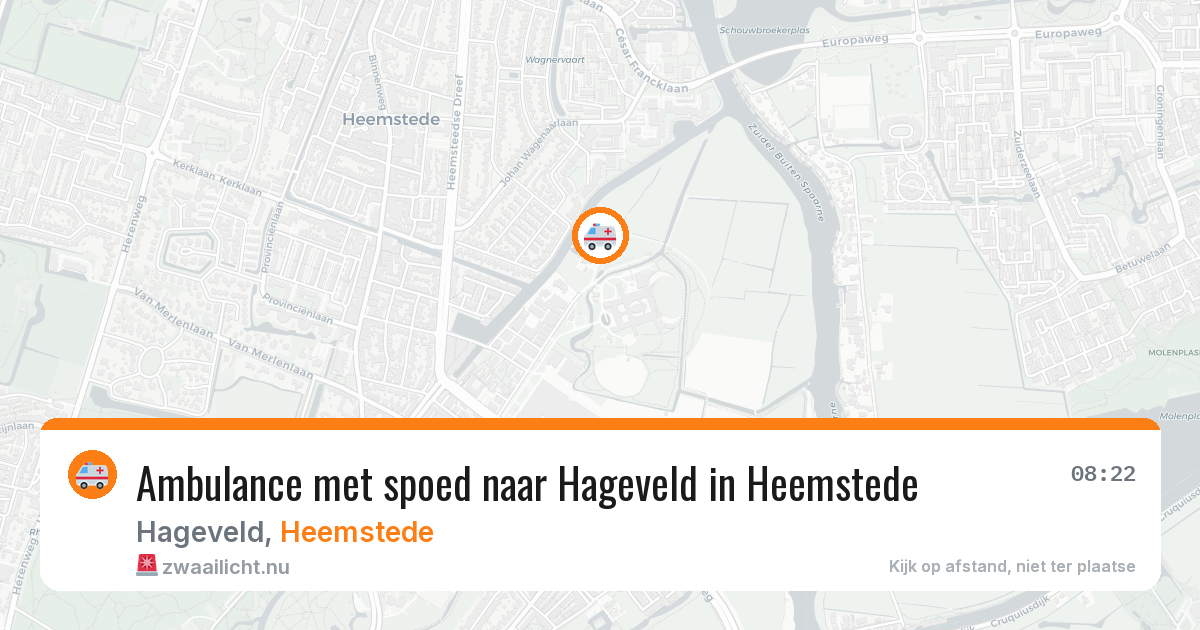 Ambulance met spoed naar Hageveld in Heemstede — 24 mrt 2026