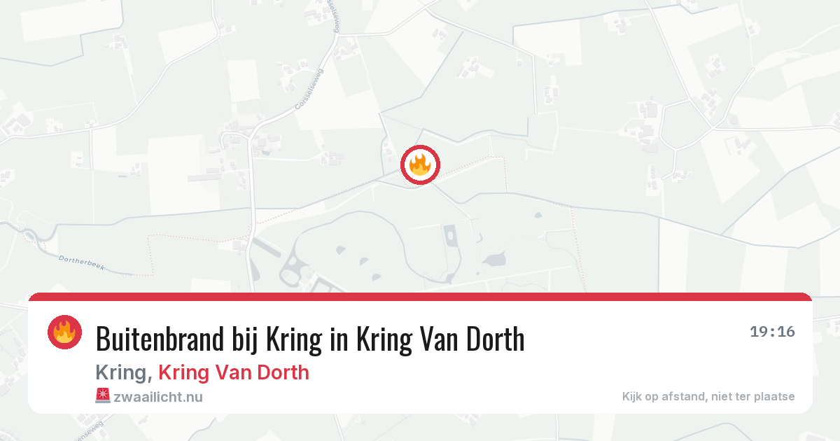 Buitenbrand bij Kring in Kring Van Dorth — 14 jul 2026
