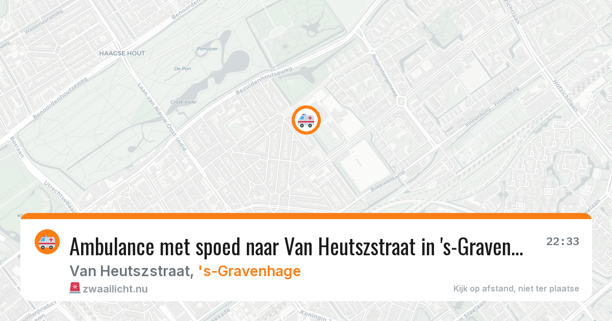 Ambulance met spoed naar Van Heutszstraat in 's-Gravenhage — 21 jan 2026