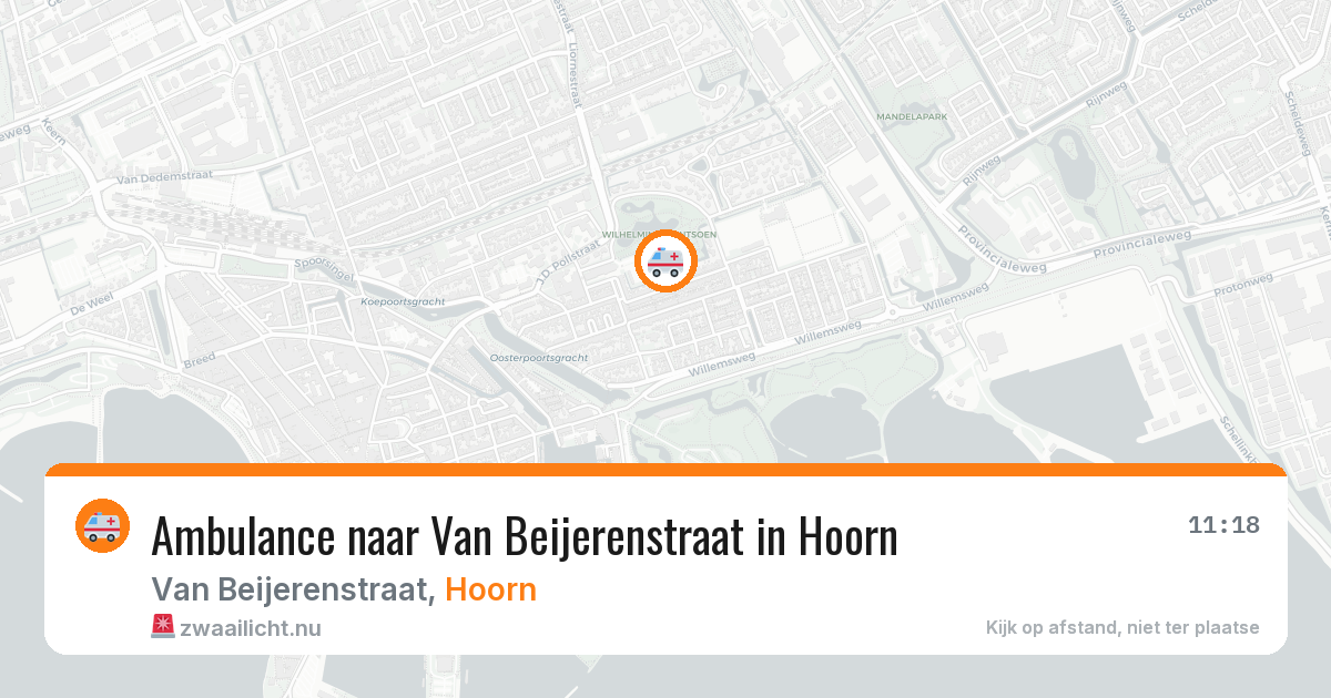 Ambulance naar Van Beijerenstraat in Hoorn — 25 jul 2026