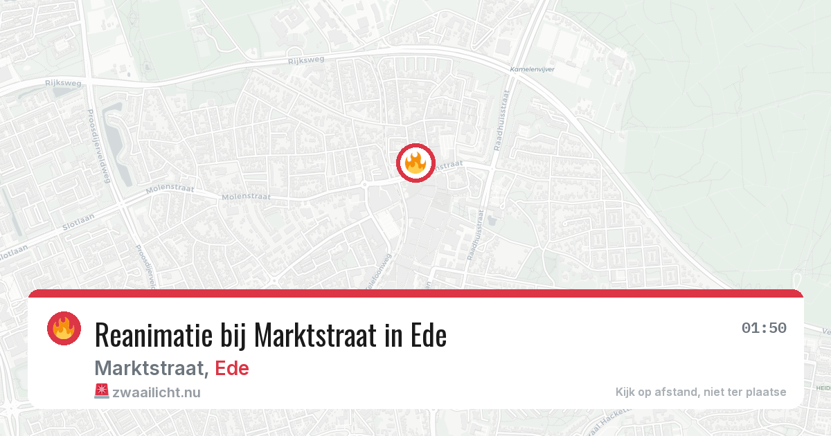 Reanimatie bij Marktstraat in Ede — 29 mei 2026