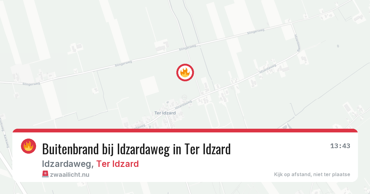 Buitenbrand bij Idzardaweg in Ter Idzard — 22 jul 2026