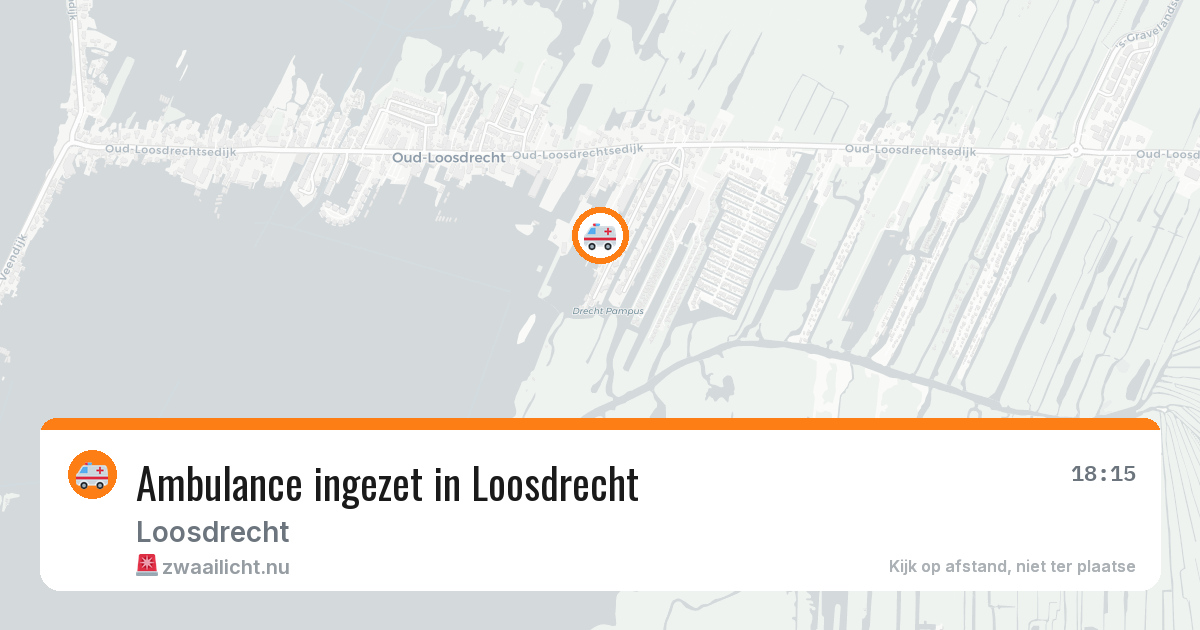 Ambulance ingezet in Loosdrecht — 14 jul 2026
