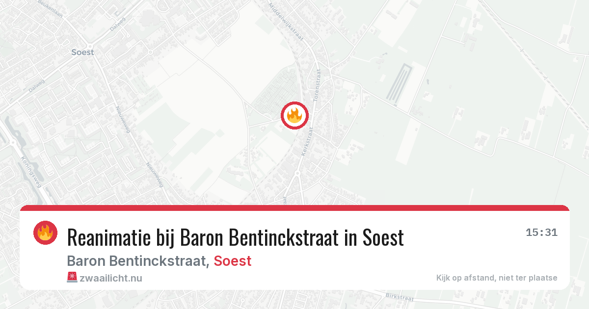 Reanimatie bij Baron Bentinckstraat in Soest — 21 mei 2026
