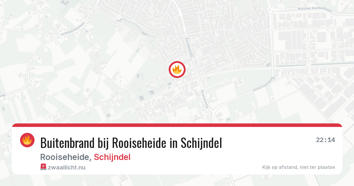 Buitenbrand bij Rooiseheide in Schijndel — 29 mei 2026