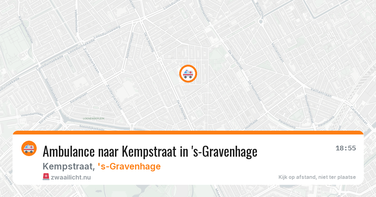Ambulance naar Kempstraat in 's-Gravenhage — 19 mrt 2026