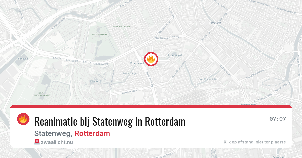 Reanimatie bij Statenweg in Rotterdam — 2 apr 2026