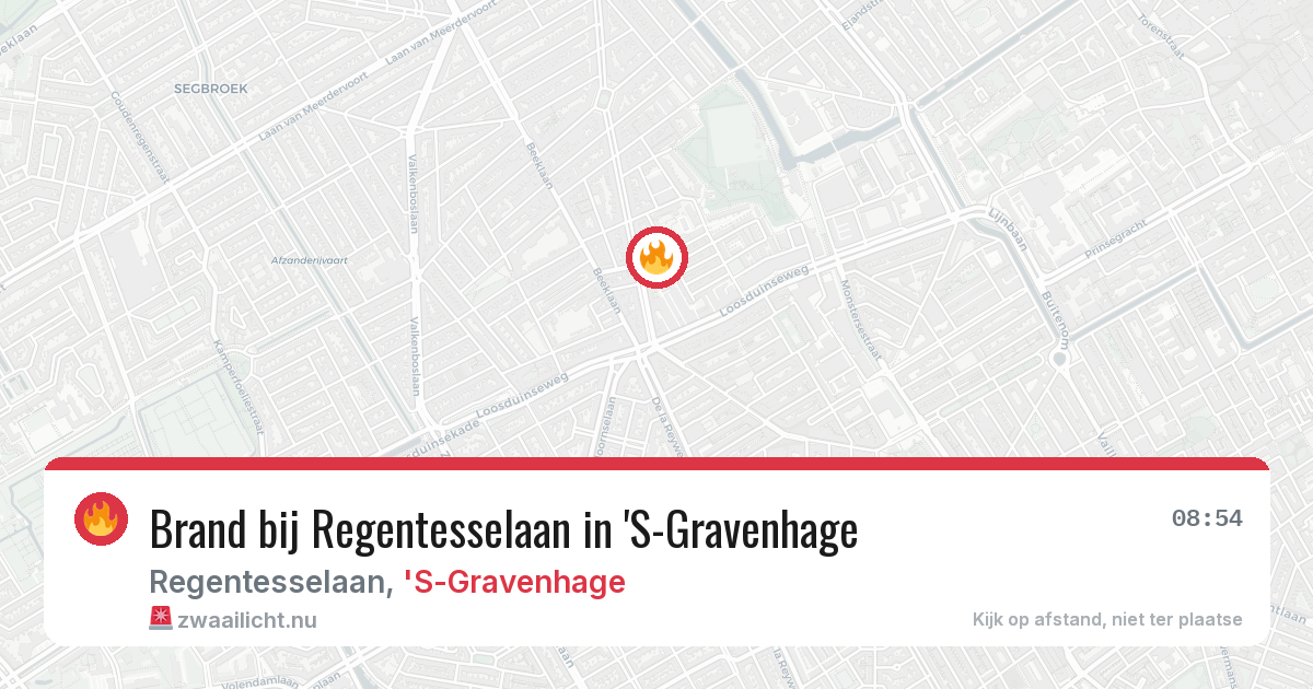 Brand bij Regentesselaan in 'S-Gravenhage — 7 mei 2026