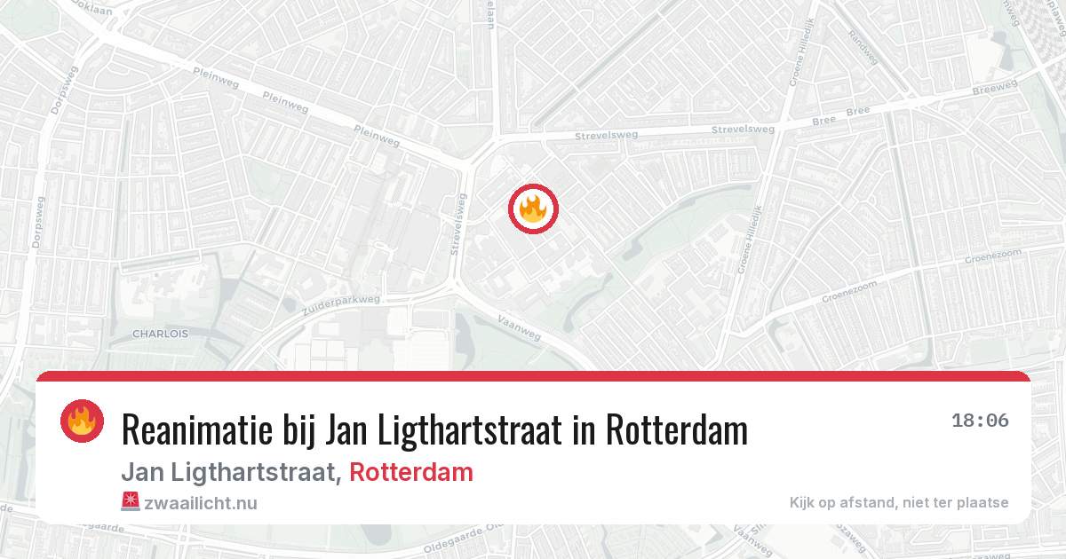 Reanimatie bij Jan Ligthartstraat in Rotterdam — 13 jul 2026