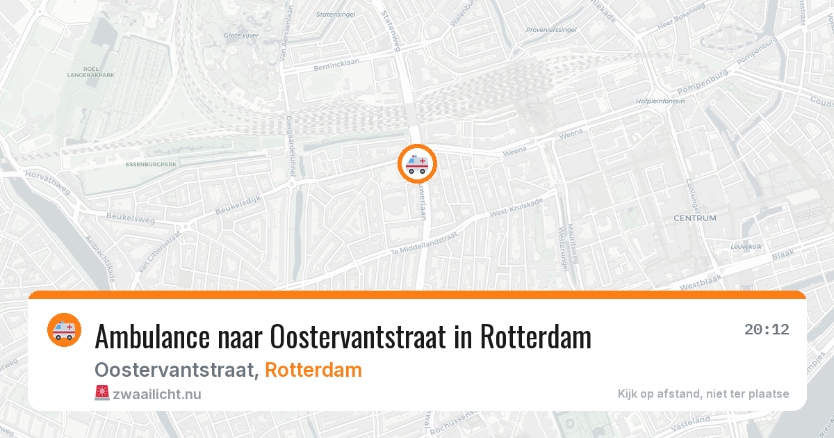 Ambulance naar Oostervantstraat in Rotterdam — 30 mei 2026