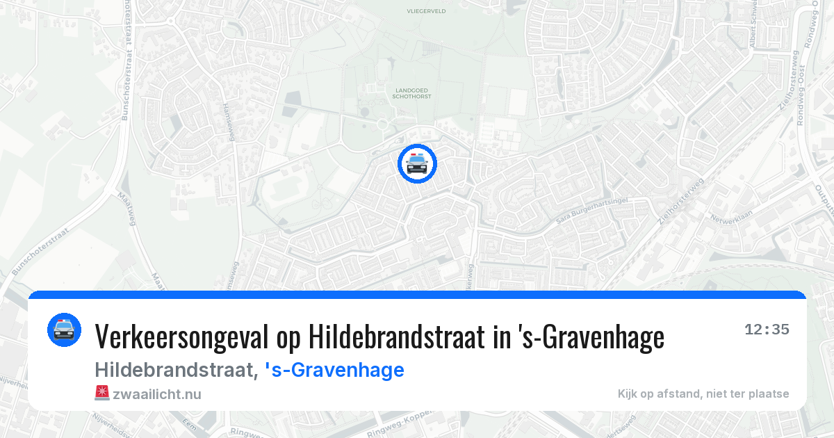 Verkeersongeval op Hildebrandstraat in 's-Gravenhage — 19 mrt 2026
