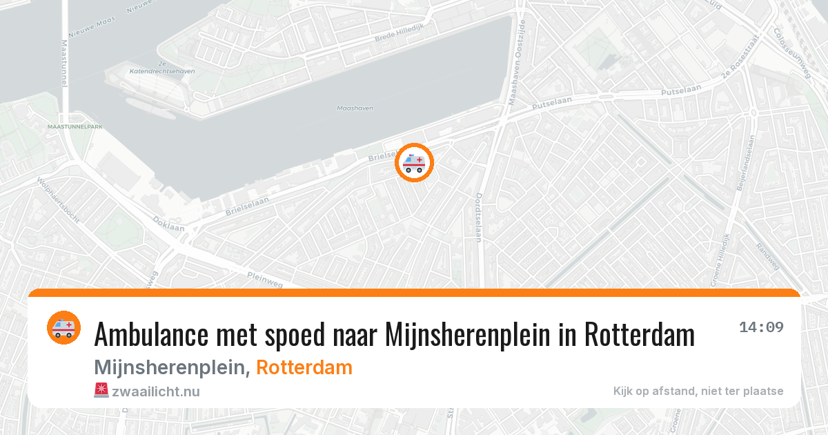 Ambulance met spoed naar Mijnsherenplein in Rotterdam — 20 jul 2026