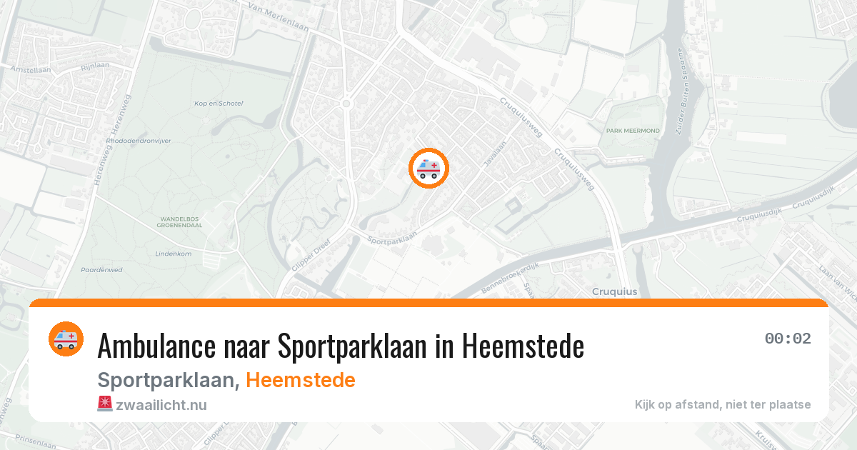 Ambulance naar Sportparklaan in Heemstede — 11 jul 2026