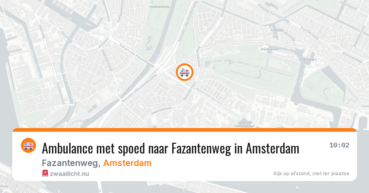 Ambulance met spoed naar Fazantenweg in Amsterdam — 9 mei 2026
