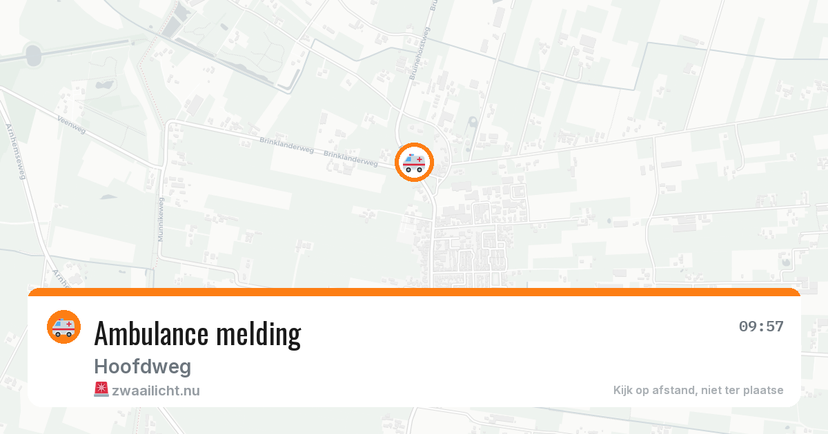 Ambulance melding — 14 jul 2026