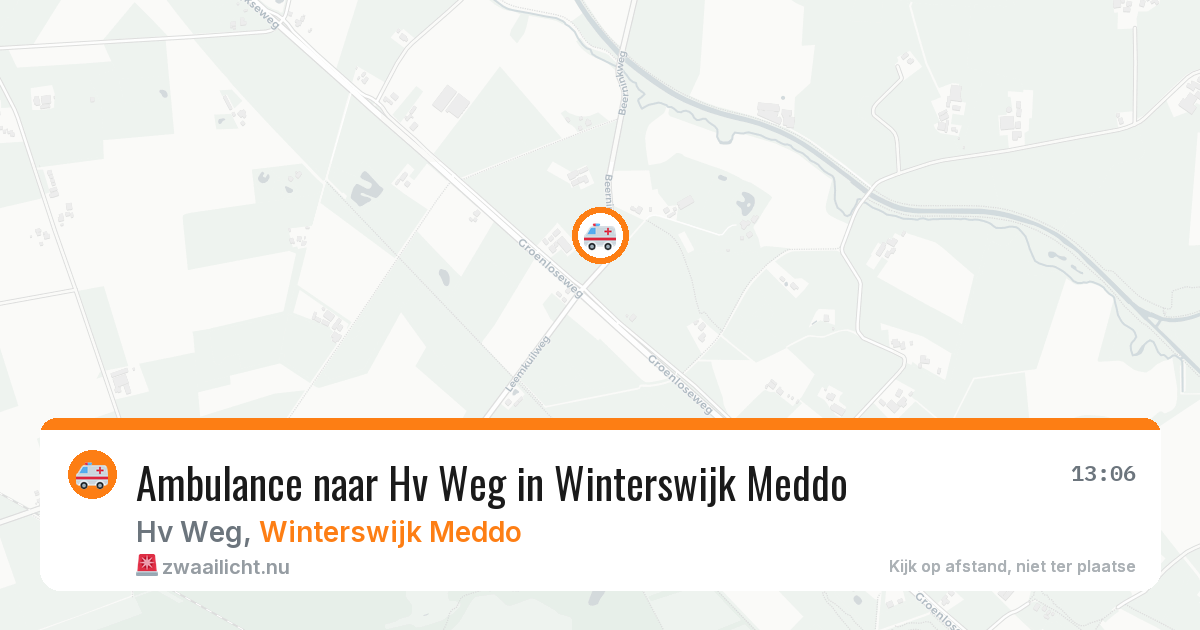 Ambulance naar Hv Weg in Winterswijk Meddo — 2 jul 2026
