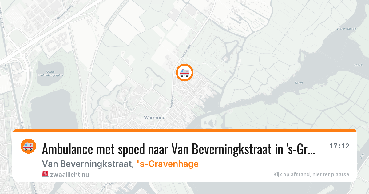 Ambulance met spoed naar Van Beverningkstraat in 's-Gravenhage — 9 feb 2026