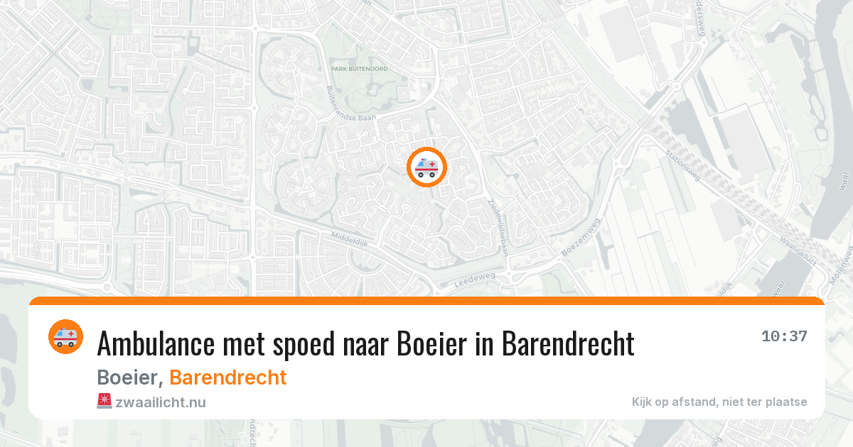 Ambulance met spoed naar Boeier in Barendrecht — 20 mei 2026
