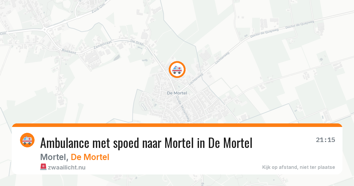 Ambulance met spoed naar Mortel in De Mortel — 28 jun 2026