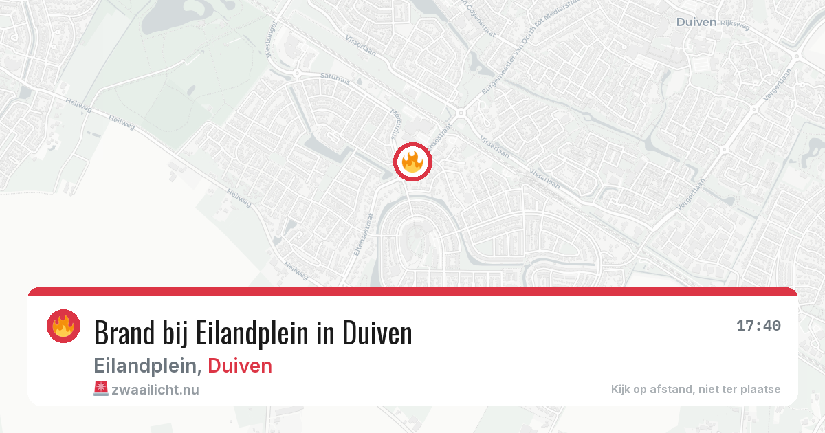 Brand bij Eilandplein in Duiven — 26 mei 2026